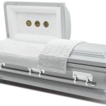 Silver steel casket