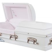 White poplar casket