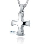 Tribal Cross - sterling silver pendant for ashes