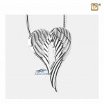 Angel wings pendant for ashes