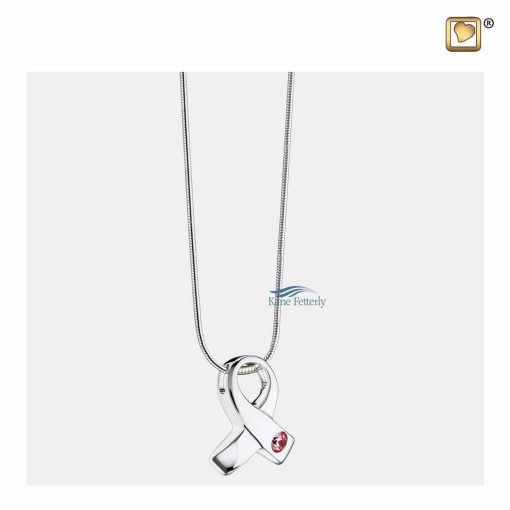 A sterling silver chain is included in the price