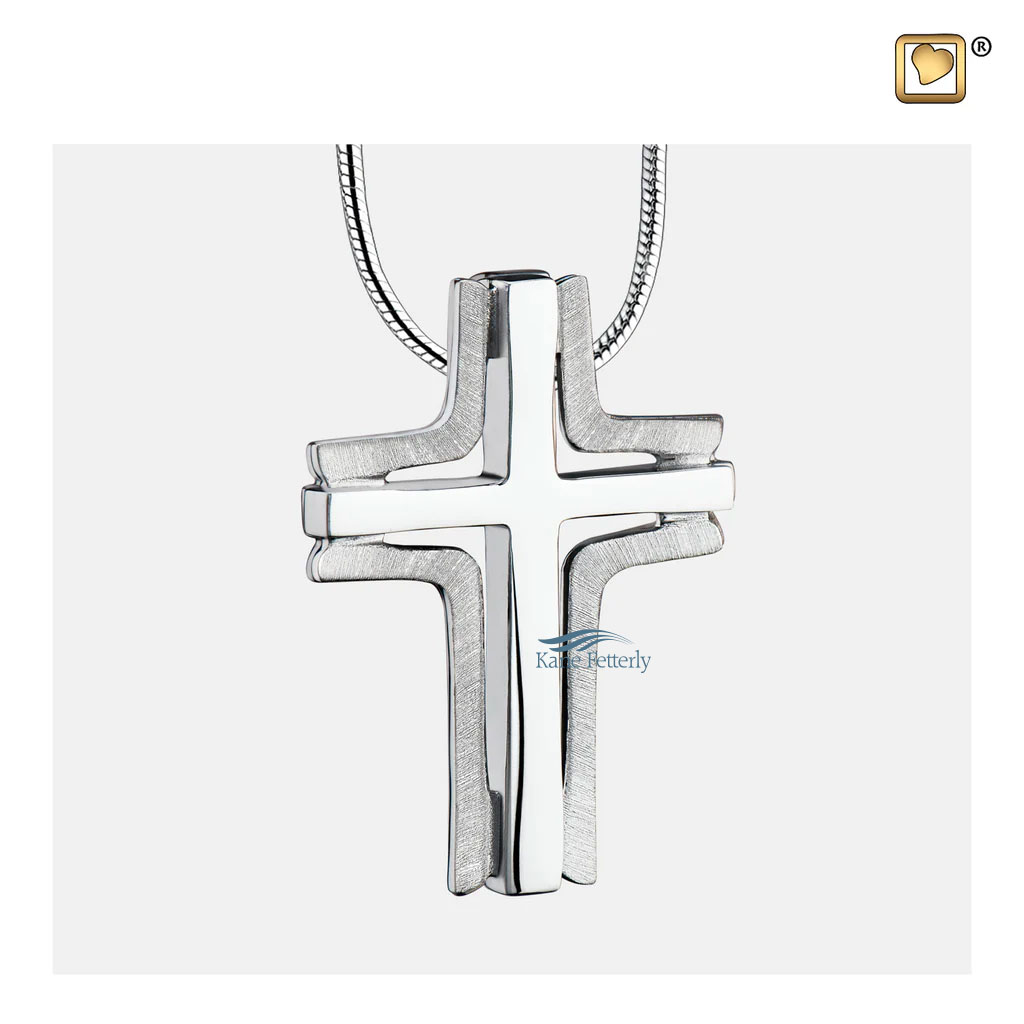 Cross pendant for ashes