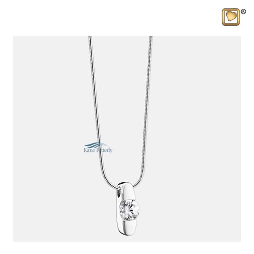 A sterling silver chain is included in the price.