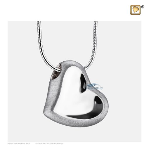 Pendentif pour cendres en forme de coeur