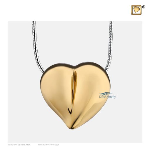 Pendentif pour cendres en forme de coeur