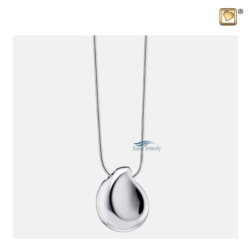 A sterling silver chain is included in the price.