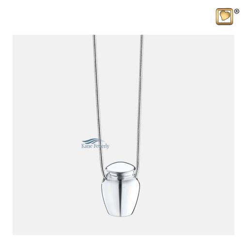 A sterling silver chain is included in the price.