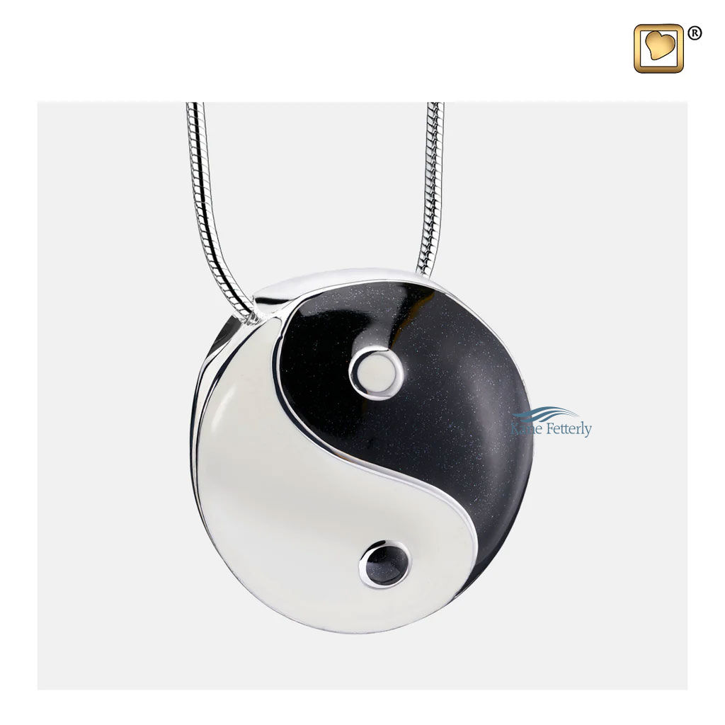 Yin & Yang cremation pendant