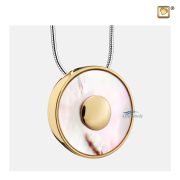 Mother of pearl cremation pendant