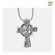 Celtic cross pendant for ashes