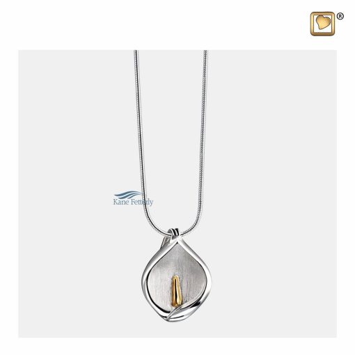 The pendant includes a 20-inch sterling silver chain