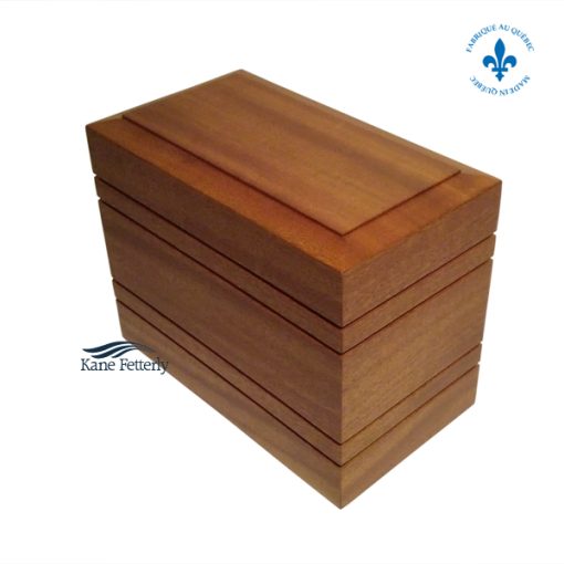 Solid mahogany urn