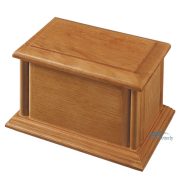Solid oak urn
