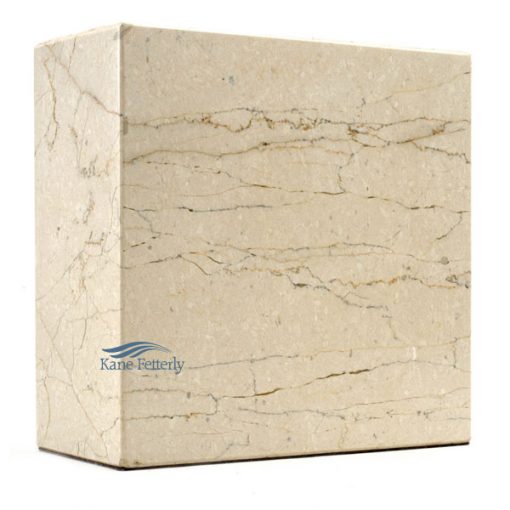 Beige natural marble urn