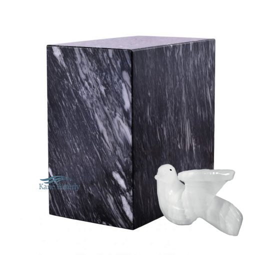 Urn shown with dove keepsake