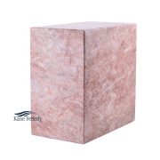 Pink natural marble urn