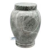 Grey natural marble urn