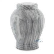 U6403 Grey natural marble urn