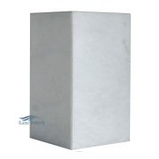 White natural marble urn