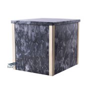 Grey marble double urn