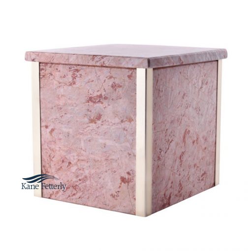 Pink marble double urn
