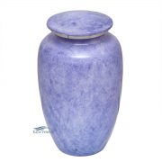 Purple aluminum urn
