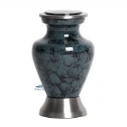 Aluminum grey miniature urn