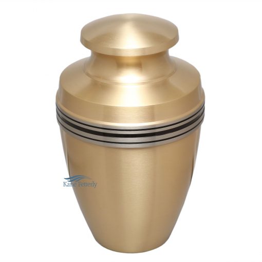 Brass gold urn