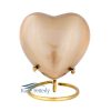 U86594H Gold heart miniature urn