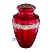 Red and gold urn