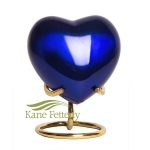 U8696H Blue heart miniature urn