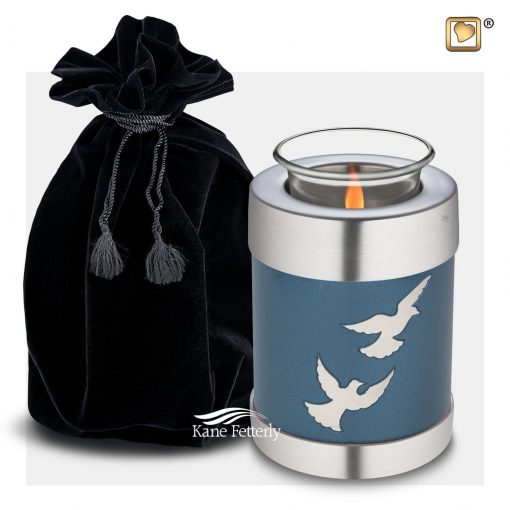 Tealight candle holder miniature urn