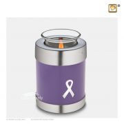 Tealight miniature urn with ribbons