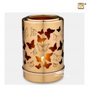 Tealight candle urn with butterflies