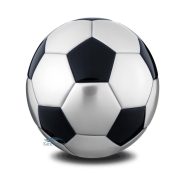 Soccer ball-shaped urn