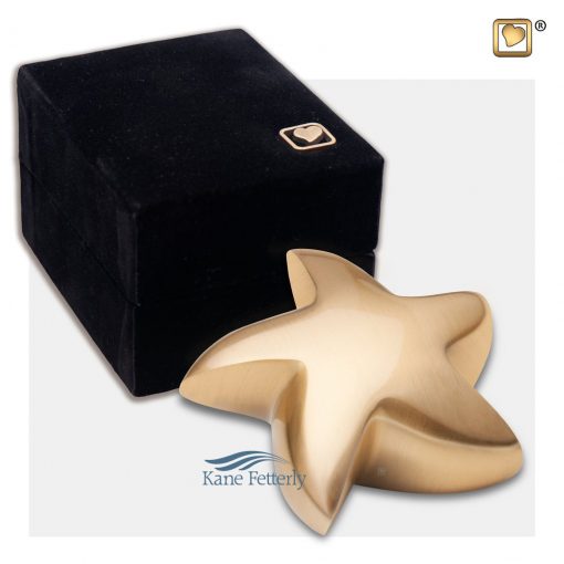 Gold star miniature urn