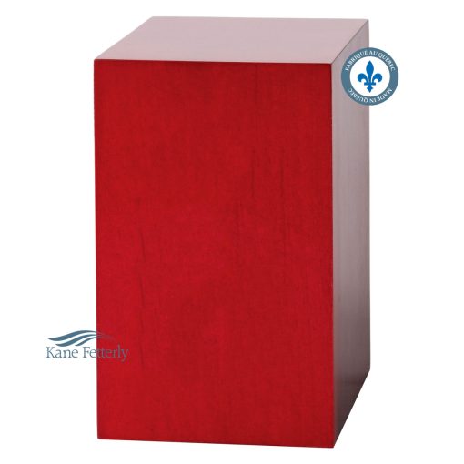 Red stained maiple urn