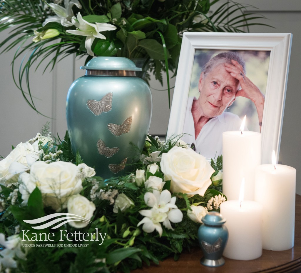 Detail of memorial service at Kane Fetterly